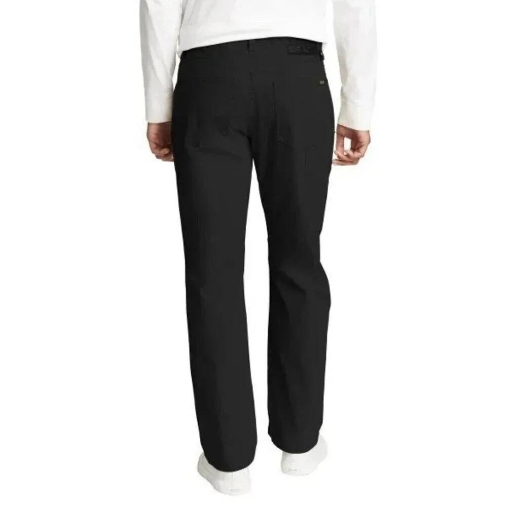 NEW Eddie Bauer Men's 34x32 Canvas Utility Pants Black Stretch Workwear  G1418